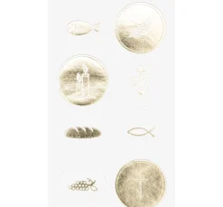 Best Rico Design Sticker "Christliche Feste", mit Goldfolie