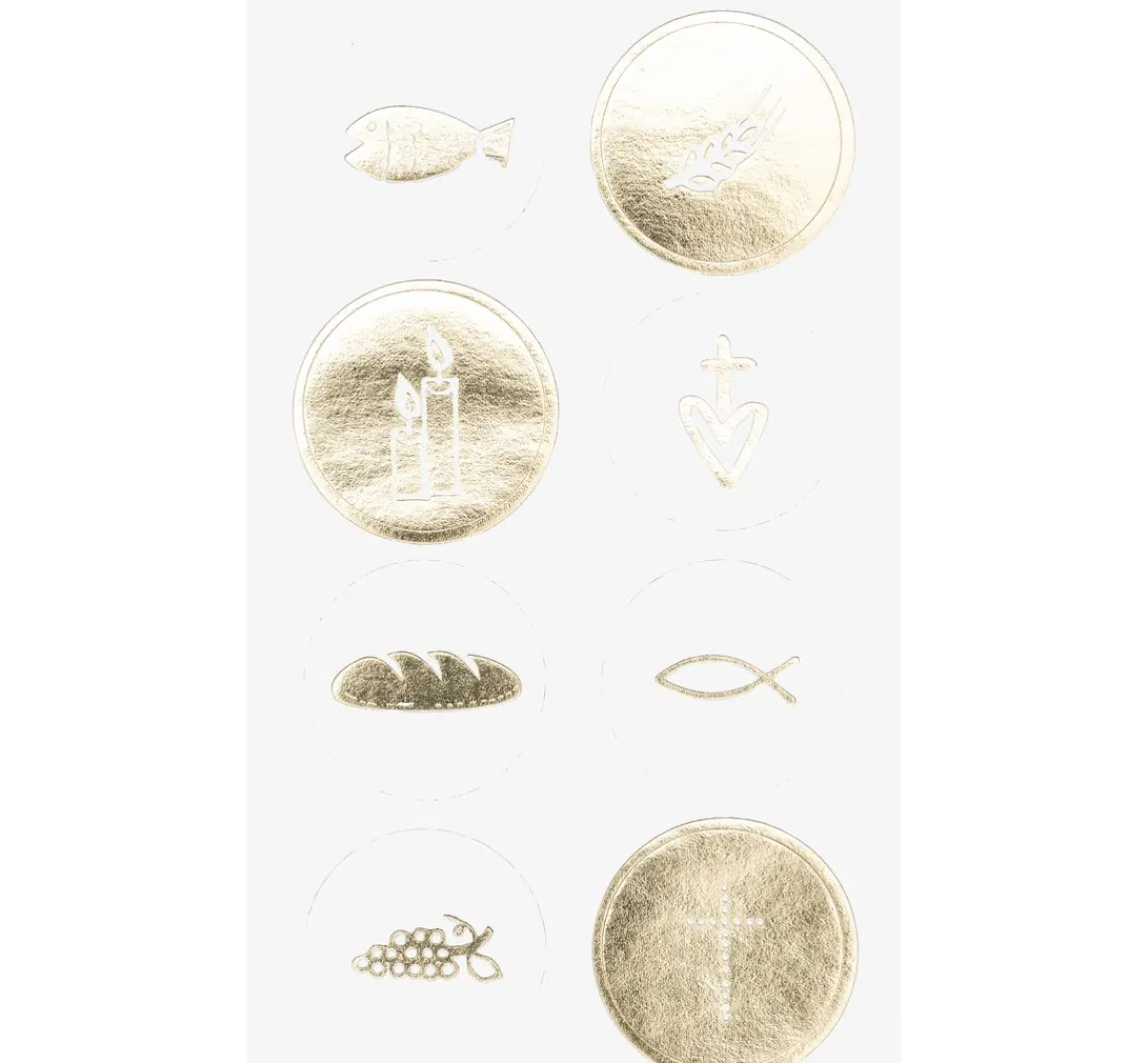 Best Rico Design Sticker "Christliche Feste", mit Goldfolie