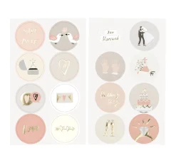 New Rico Design Sticker "Hochzeit", mit Goldfolie