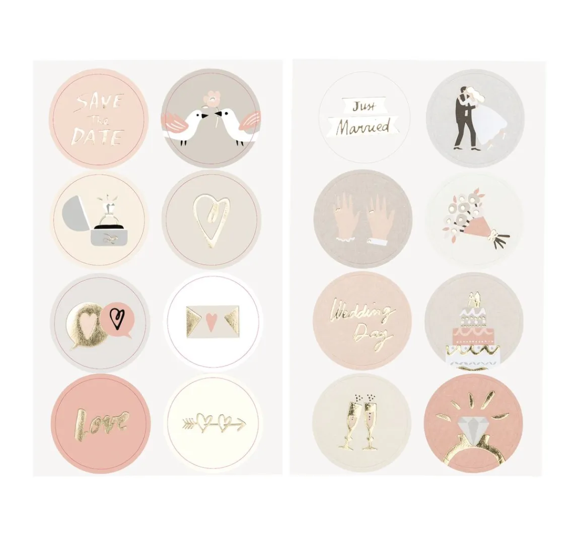 New Rico Design Sticker "Hochzeit", mit Goldfolie