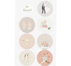 New Rico Design Sticker "Hochzeit", mit Goldfolie