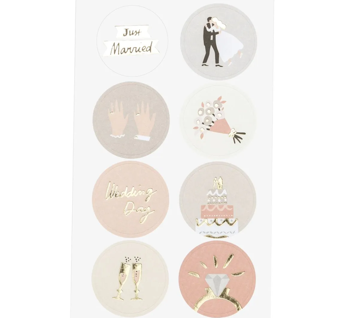 New Rico Design Sticker "Hochzeit", mit Goldfolie