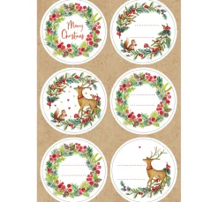 Clearance Braun+Company Sticker "Natural Christmas"