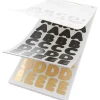 Clearance Rico Design Stickerblock "Alphabet", Schwarz/Gold
