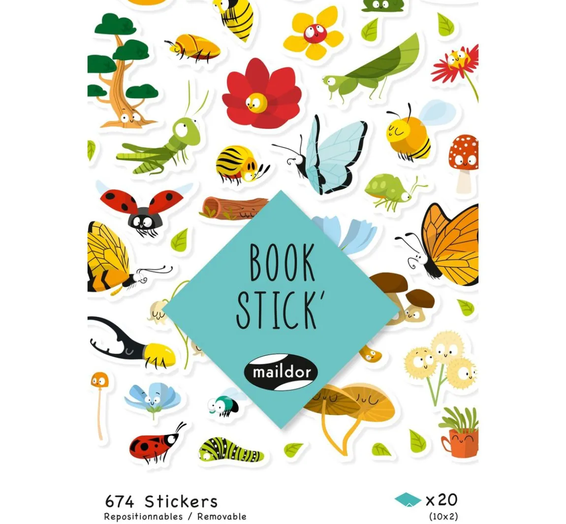 Sale maildor Sticker-Buch "Happy Nature" 674 Stück