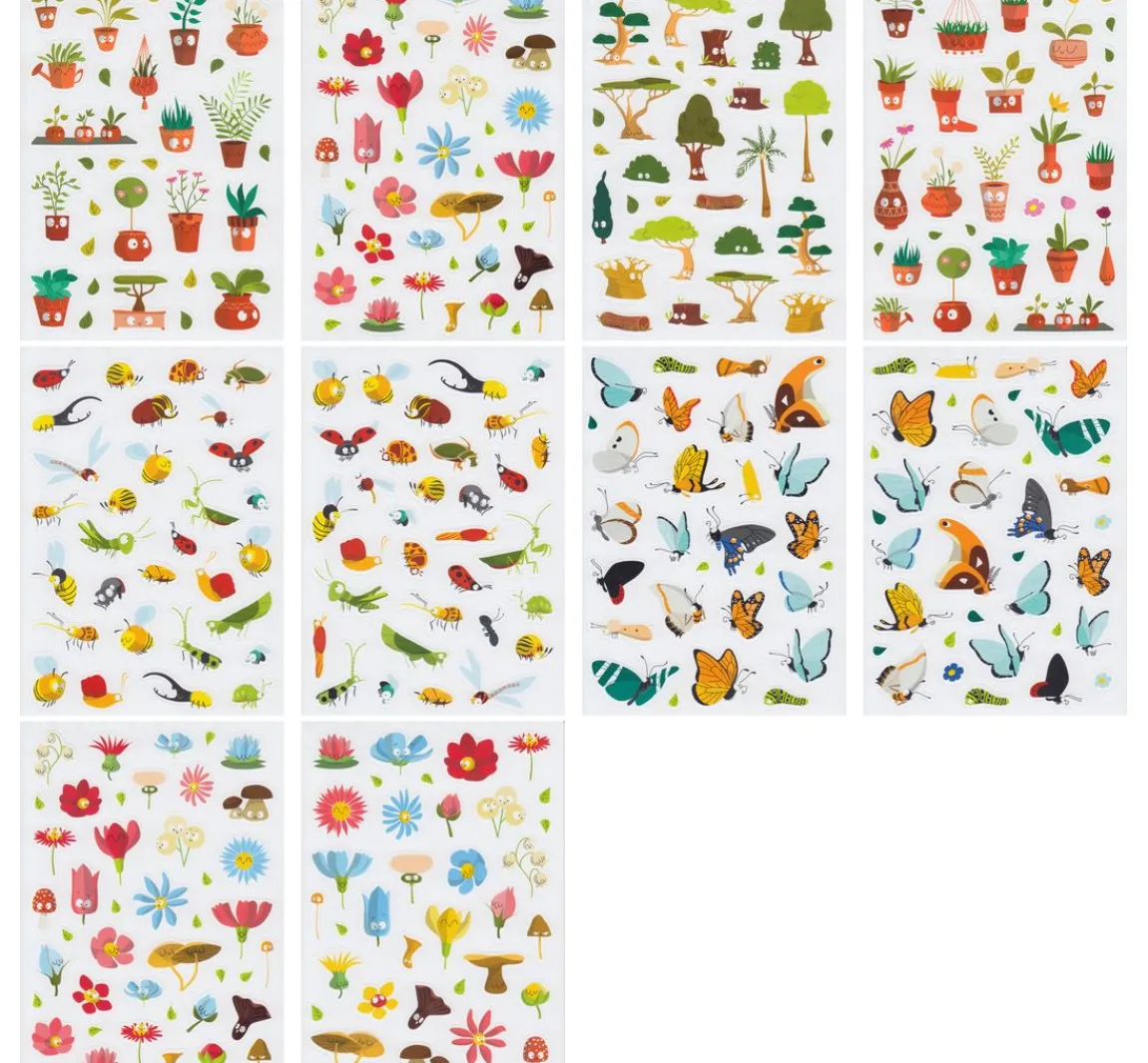 Sale maildor Sticker-Buch "Happy Nature" 674 Stück