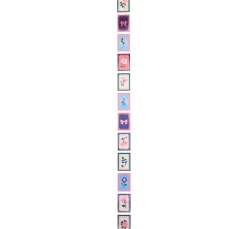 Discount Rico Design Stickerrolle "Briefmarken"