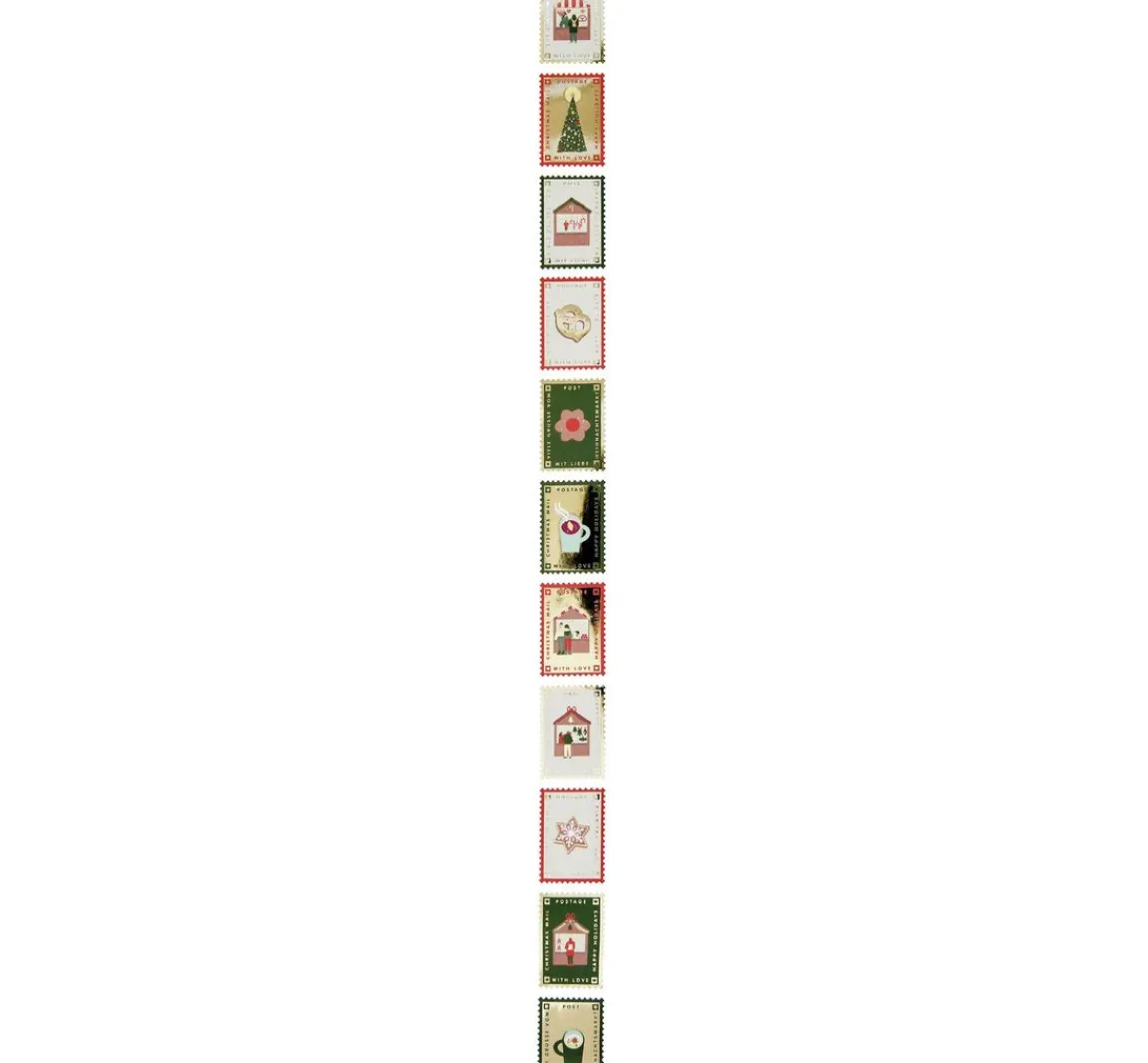 Best Rico Design Stickerrolle "Briefmarken Weihnachtspost"