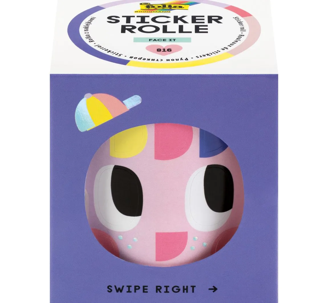 Discount folia Stickerrolle "Face it"