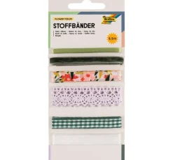 New folia Stoffbänder-Mix "Flower Fields"