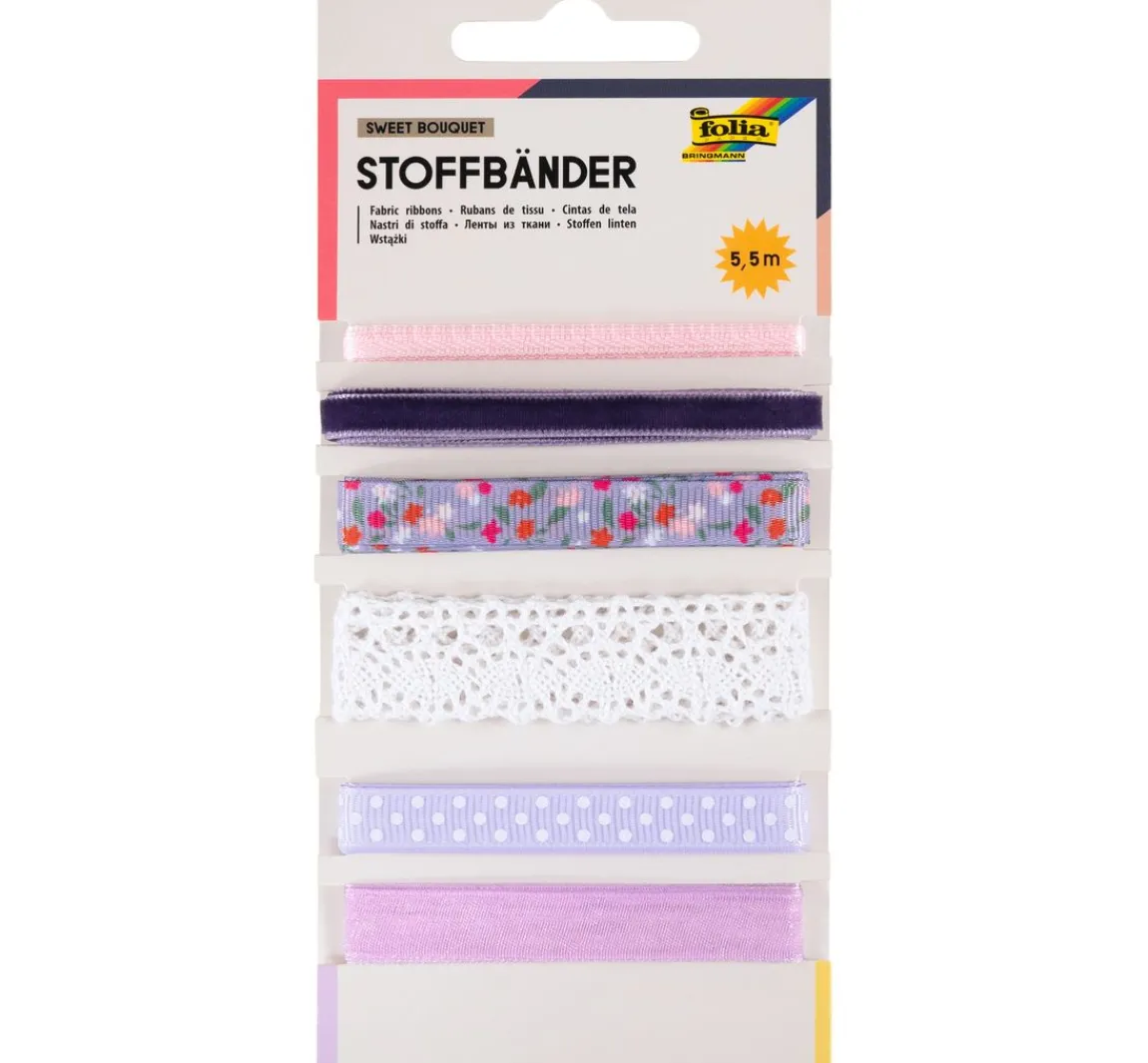 New folia Stoffbänder-Mix "Sweet Bouquet"