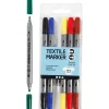 Clearance creativ company Stoffmalstifte "Standard-Farben"