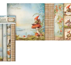 Outlet Stamperia Stoffpaket "Hidden Grove"