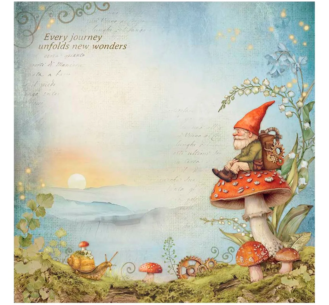 Outlet Stamperia Stoffpaket "Hidden Grove"