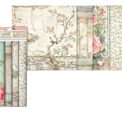 Outlet Stamperia Stoffpaket "House of Roses"