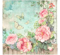 Outlet Stamperia Stoffpaket "House of Roses"