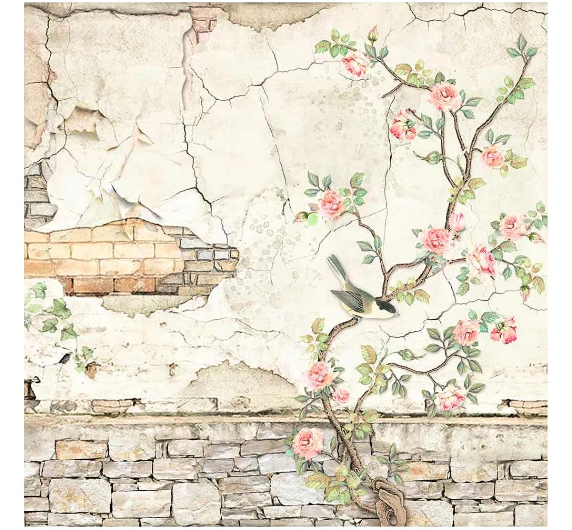 Outlet Stamperia Stoffpaket "House of Roses"