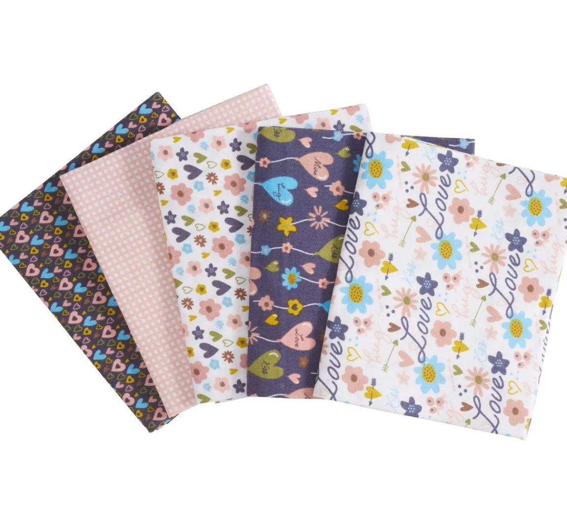 Clearance stafil Stoffpaket Patchy "Hearts and Flowers"