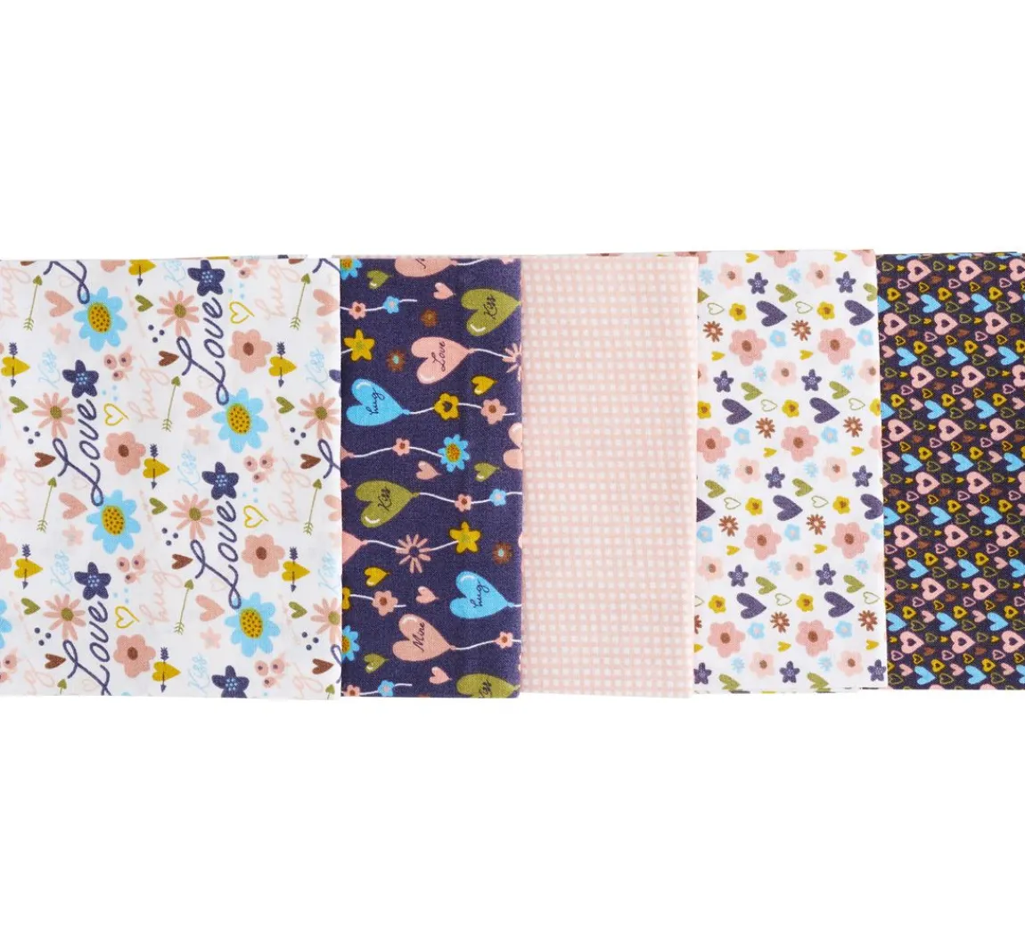 Clearance stafil Stoffpaket Patchy "Hearts and Flowers"