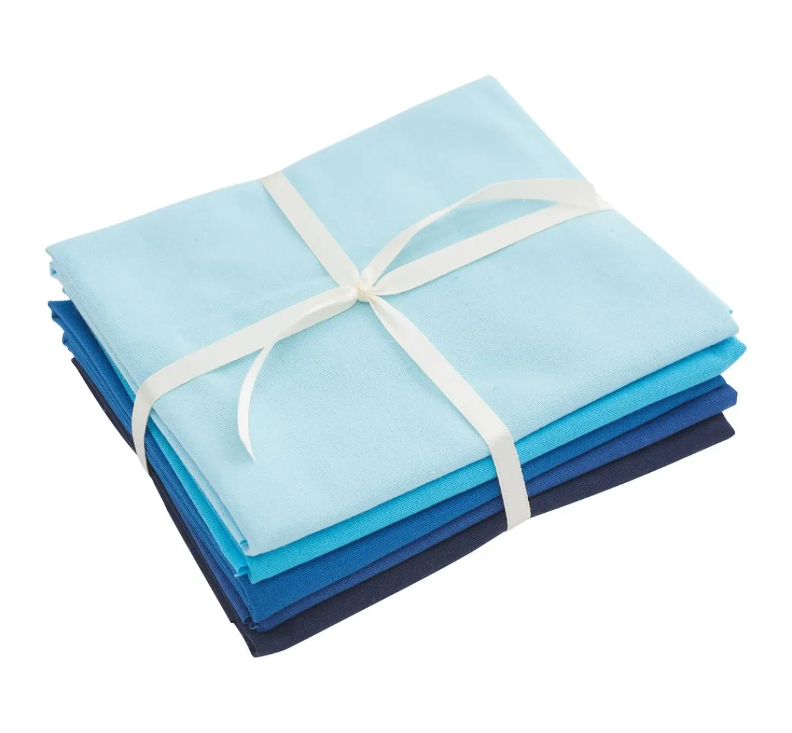 Sale stafil Stoffpaket Patchy Uni "Hellblau-Marine"