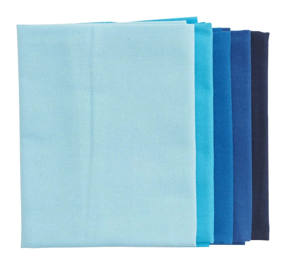 Sale stafil Stoffpaket Patchy Uni "Hellblau-Marine"