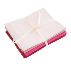 Discount stafil Stoffpaket Patchy Uni "Rosa-Rot"