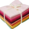 New stafil Stoffpaket Patchy Uni "Rosa-Rot-Orange-Gelb", 17 Zuschnitte