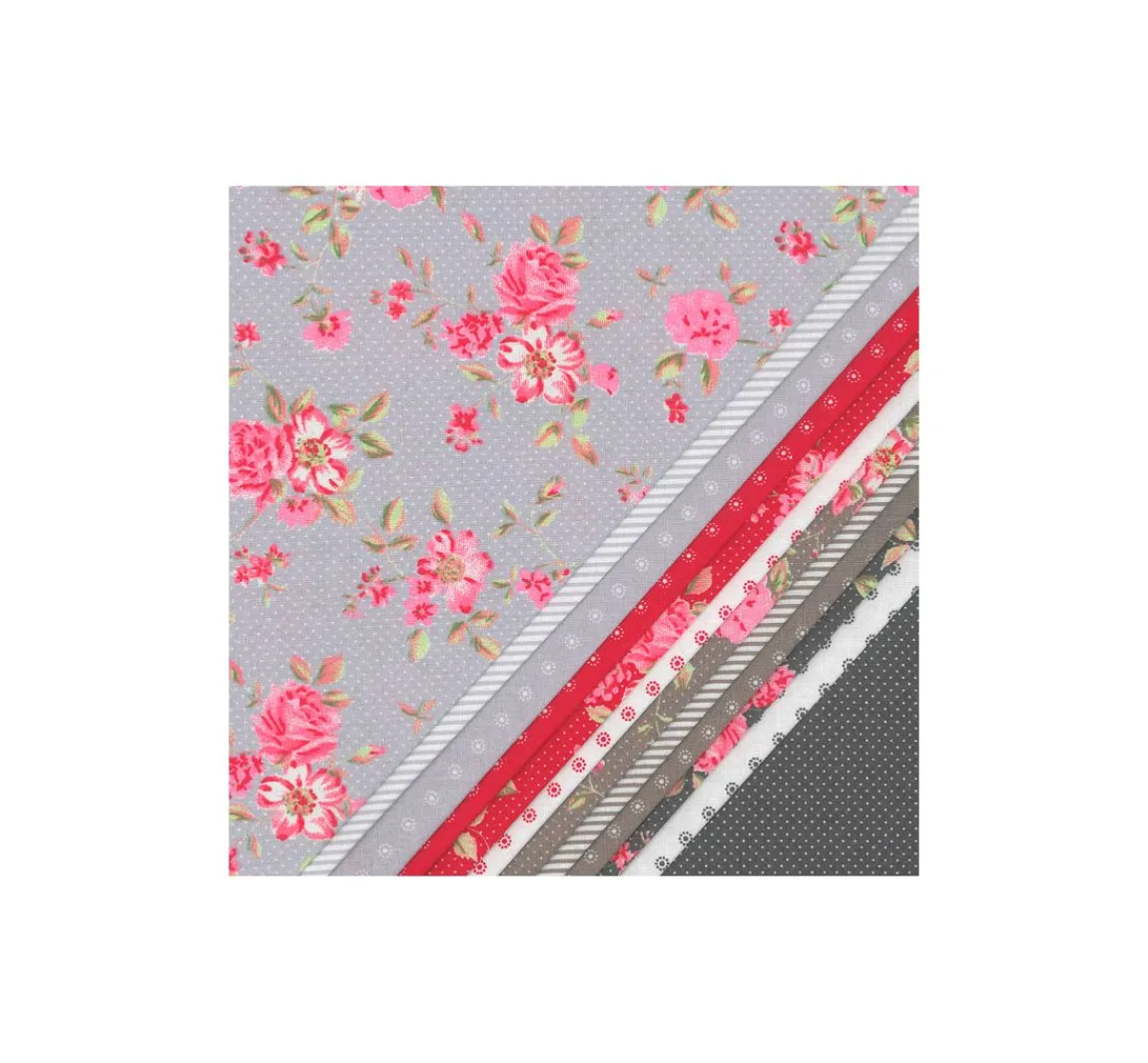 Hot Westfalenstoffe Stoffpaket "Rosenborg", 12 Stoffe à 48 x 48 cm