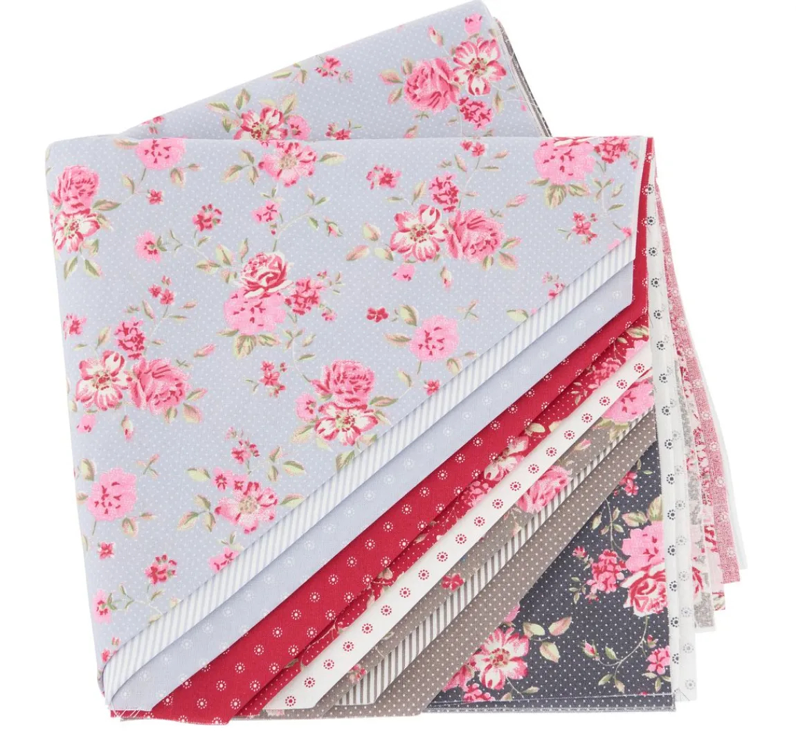 Hot Westfalenstoffe Stoffpaket "Rosenborg", 12 Stoffe à 48 x 48 cm
