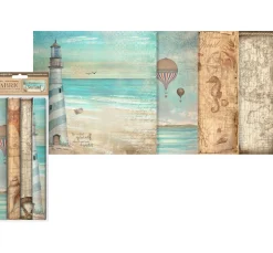Discount Stamperia Stoffpaket "Sea Land"