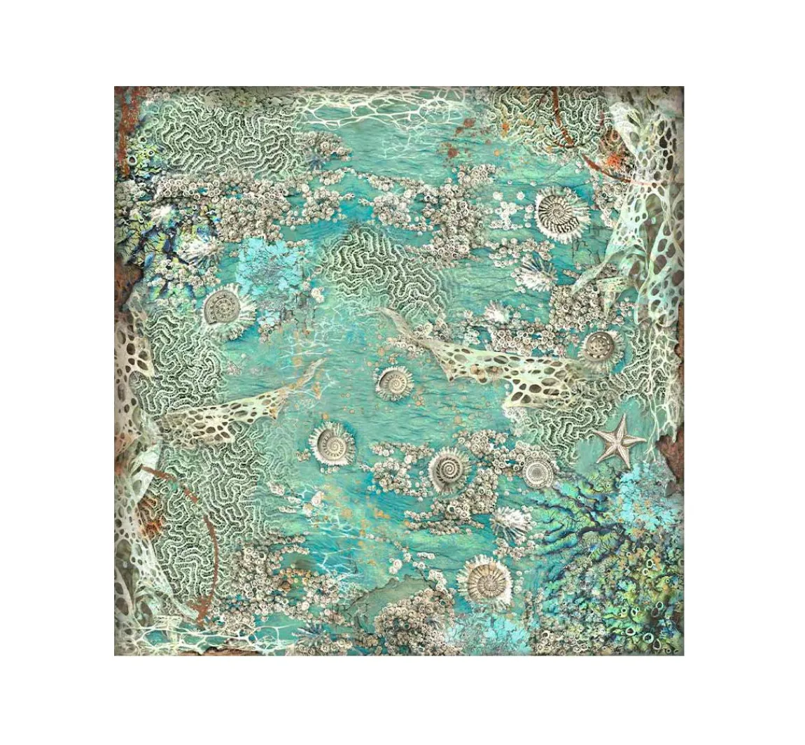 New Stamperia Stoffpaket "Songs of the Sea"
