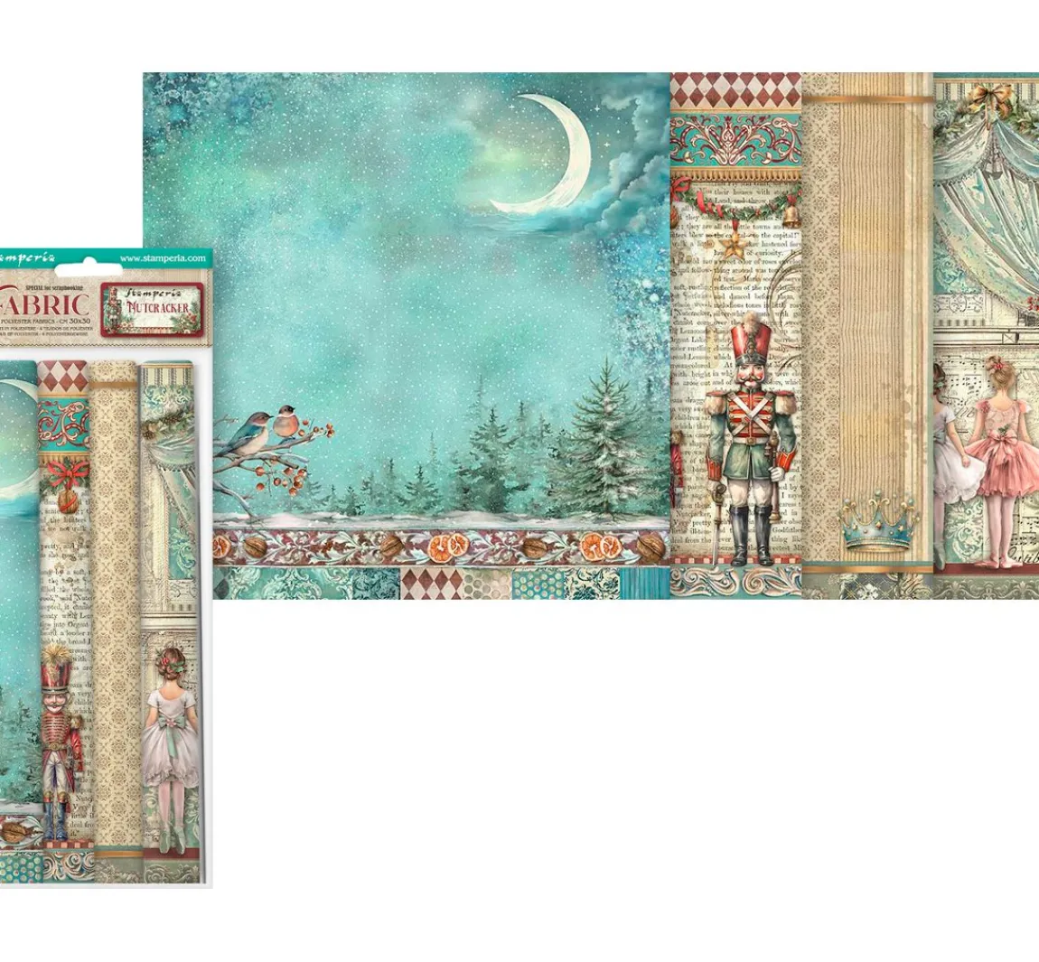 Hot Stamperia Stoffpaket "The Nutcracker"