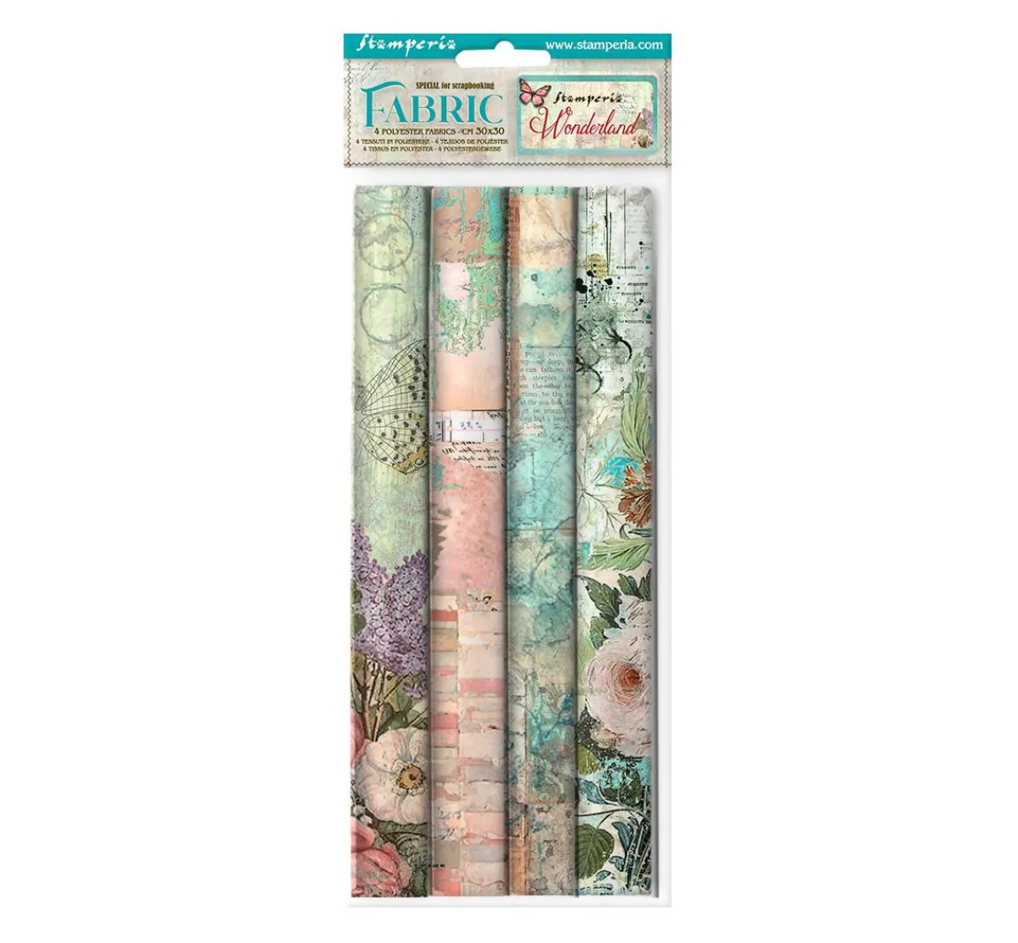Stamperia Stoffpaket "Wonderland"