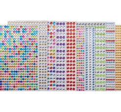 Hot creativ company Strass-Stein-Sticker sortiert, Ø 4-6mm