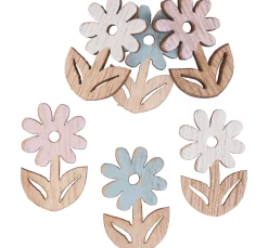 HobbyFun Streuteile Blume "Blanche", mit Klebepunkt
