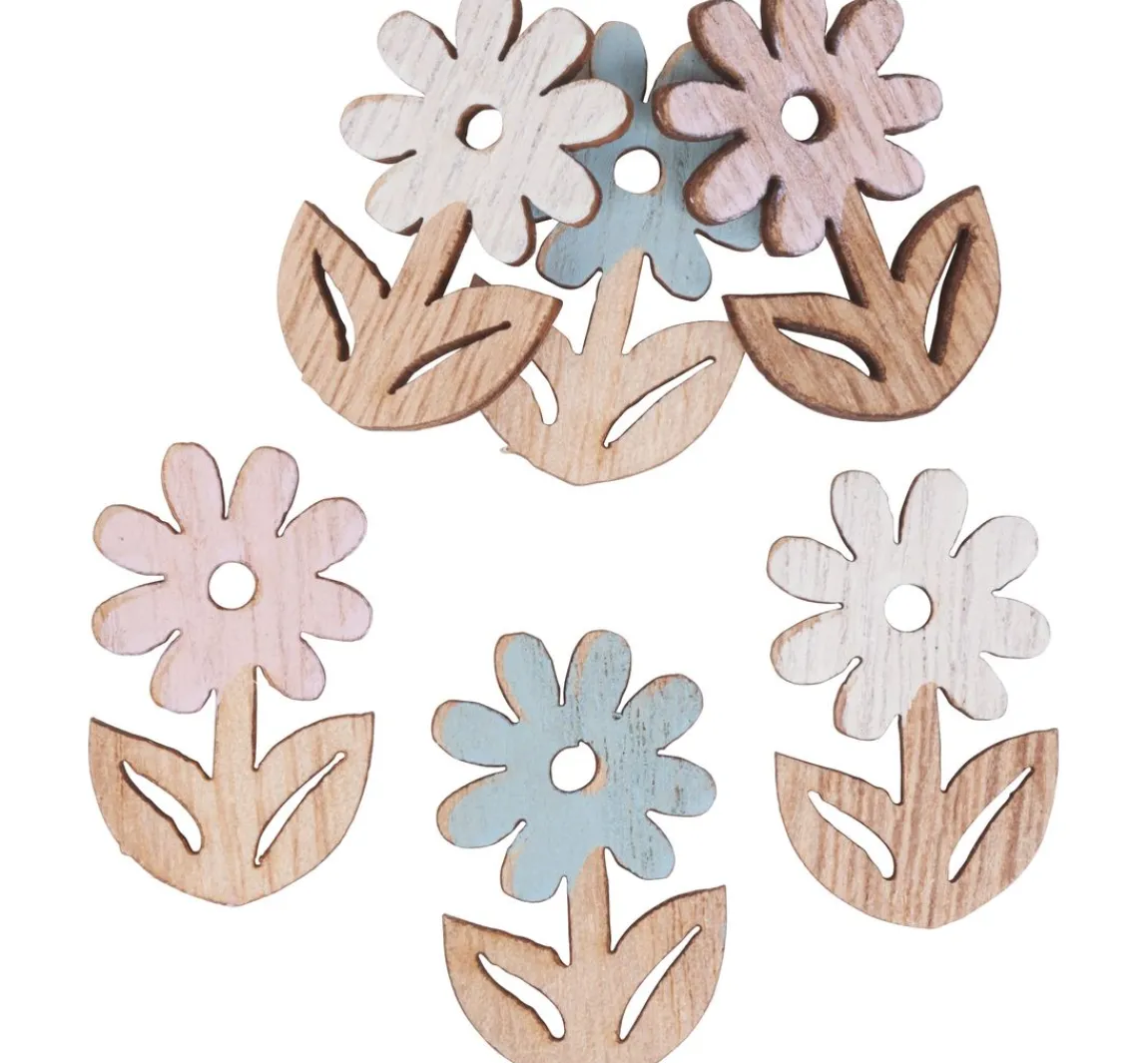 HobbyFun Streuteile Blume "Blanche", mit Klebepunkt