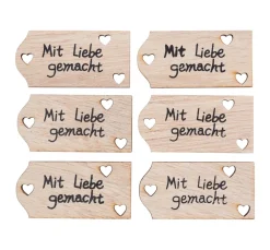 Discount ohne Marke Streuteile "Mit Liebe gemacht"