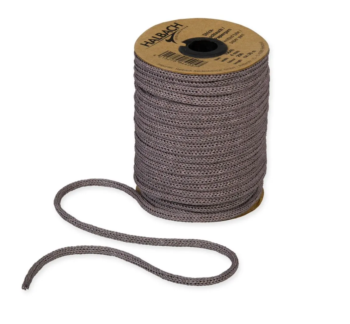 Hot HALBACH Strickschlauch aus Papiergarn, 30m