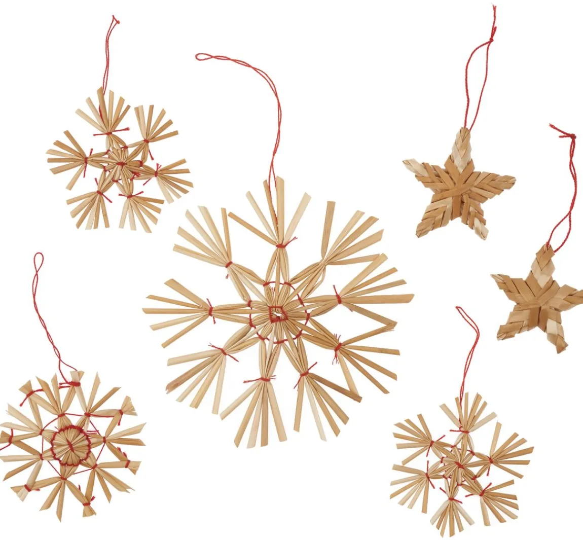 Riffelmacher & Weinberger Strohsterne "Sortiment I", 4-10 cm, 16 Stück
