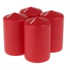 Hot Wiedemann Stumpenkerze, getaucht, Rot, Ø 60mm