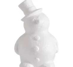 Hot VBS Styroporform Schneemann mit Hut, 17 cm