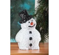 Hot VBS Styroporform Schneemann mit Hut, 17 cm