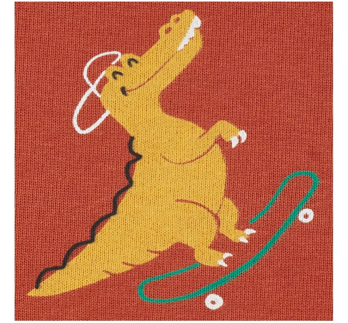 Best VBS Marktplatz Sweat-Stoff "Dinos and Crocodile"