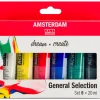Online AMSTERDAM Talens Acrylfarben-Set "General Selection 6"