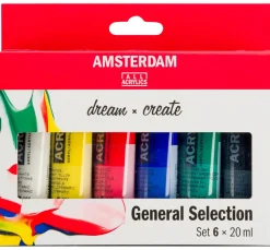 Online AMSTERDAM Talens Acrylfarben-Set "General Selection 6"