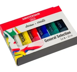 Online AMSTERDAM Talens Acrylfarben-Set "General Selection 6"