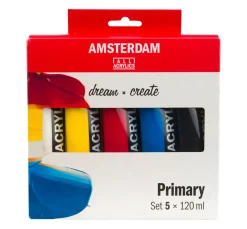 Best AMSTERDAM Talens Acrylfarben-Set "Primärfarben"