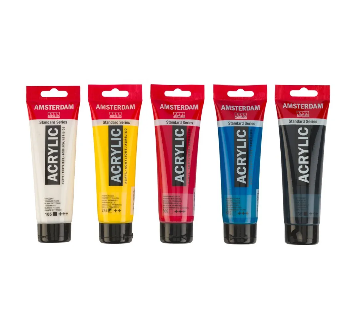 Best AMSTERDAM Talens Acrylfarben-Set "Primärfarben"
