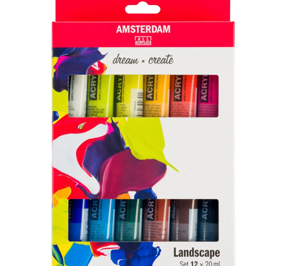 Discount AMSTERDAM Talens Acrylfarben-Set "Landschaft"