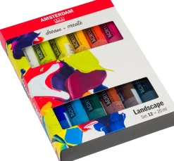 Discount AMSTERDAM Talens Acrylfarben-Set "Landschaft"